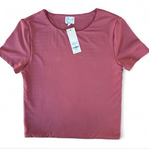 Francesca's Collections Mauve Short Sleeve Tee - Picture 2 of 5